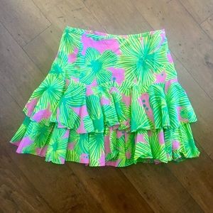 Lilly Pulitzer Skirt, Pink and Green, size 0
